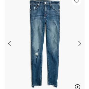 10" High-Rise Skinny Jeans: Drop Step-Hem Edition